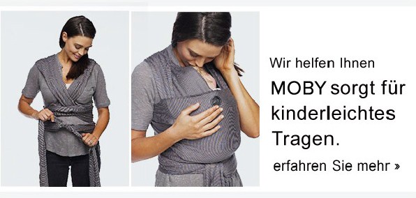 Wir helfen Ihnen Moby sorgt für kinderleichtes Tragen