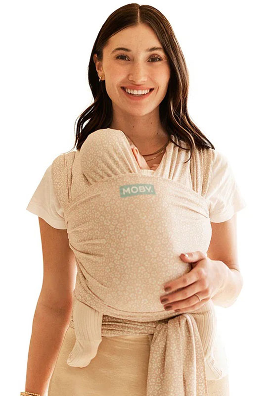 Moby Wrap Classic Coastal Blooms elastisches Moby Wrap Tragetuch in der Farbe Classic Coastal Blooms