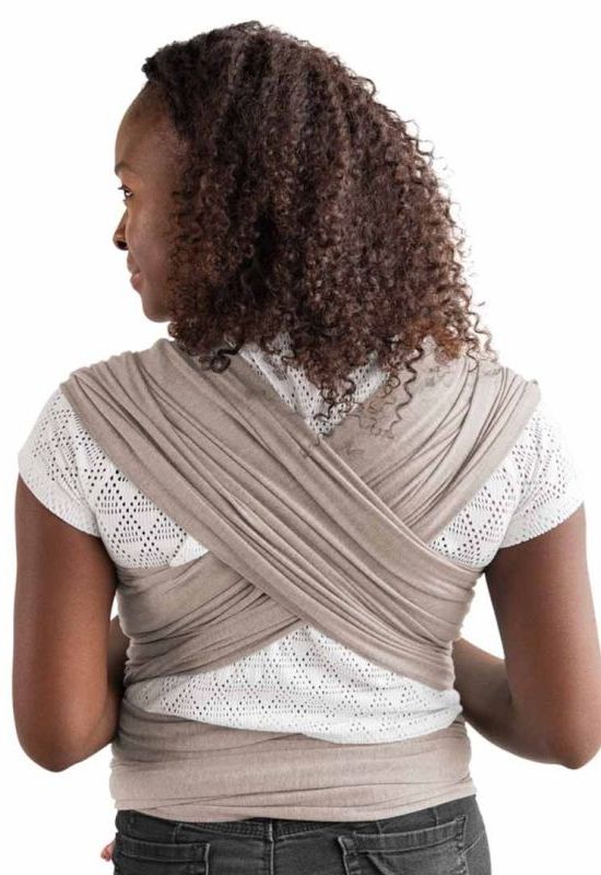 Moby Wrap Elements taupe hinten
