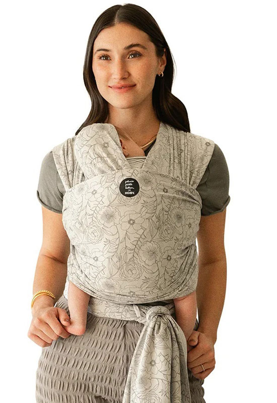 Moby Wrap Classic Seaside Poppies elastisches Moby Wrap Tragetuch in der Farbe Classic Seaside Poppies