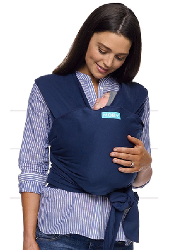 Classic Midnight elastisches Moby Wrap Tragetuch in der Farbe Classic Midnight