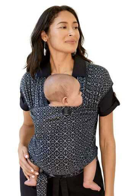 elastisches Moby Wrap Tragetuch in der Farbe Classic Mosaik 