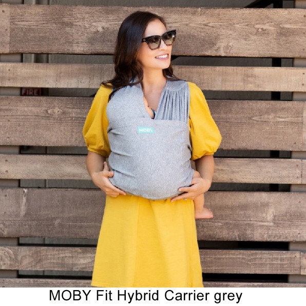 MOBY Fit Hybrid Carrier 3in1 Babytrage grey